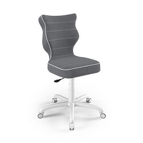 Ergonomiczne krzesło do biurka dostosowane do wysokości 146-176,5 cm - ciemnoszare