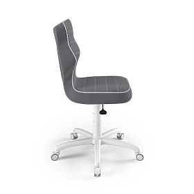 Ergonomiczne krzesło do biurka dostosowane do wysokości 146-176,5 cm - ciemnoszare