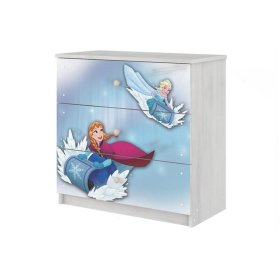 Disney dziecięca komoda - Ice Kingdom - dekor norweskiej sosny, BabyBoo, Frozen