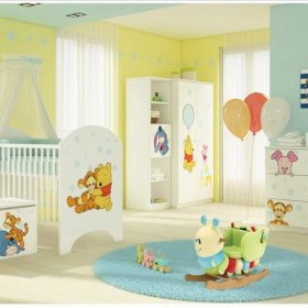 Drewniana skrzynia na zabawki Disneya - Kubuś Puchatek i przyjaciele, BabyBoo, Winnie the Pooh