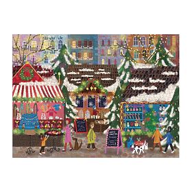 Galison Puzzle Foliowe Joy Laforme Jarmark Bożonarodzeniowy 1000 elementów