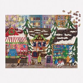 Galison Puzzle Foliowe Joy Laforme Jarmark Bożonarodzeniowy 1000 elementów