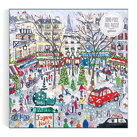 Galison Puzzle Foliowe Michael Storrings Świąteczny Paryż 1000 elementów, Galison