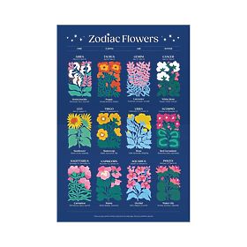 Galison Puzzle Kwiaty Zodiaku 1000 elementów