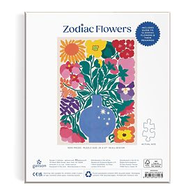 Galison Puzzle Kwiaty Zodiaku 1000 elementów