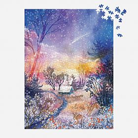 Galison Puzzle Magiczna zaśnieżona kraina 1000 elementów