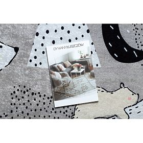 JUNIOR 51974.802 dywanik myjący Niedźwiedzie, zwierzęta dla dzieci antypoślizgowy - szary, F.H.Kabis