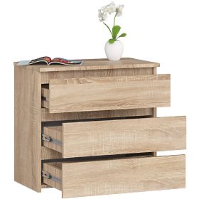 KOMODA CL3 3SZ CLP PK DĄB SONOMA