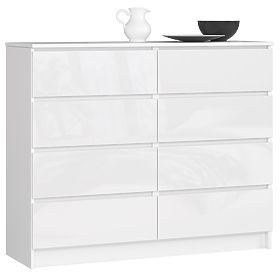 KOMODA K120 8SZ PK BIAŁY POŁYSK