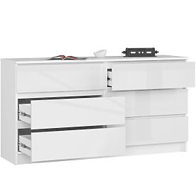 KOMODA K140 6SZ CLP PK BIAŁY POŁYSK