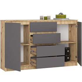 KOMODA K160 2D 4SZ CLP PK ARTISAN / SZARY