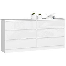 KOMODA K160 6SZ CLP PK BIAŁY POŁYSK