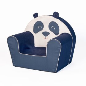 Fotelik dziecięcy Panda z uszkami, Delta-trade
