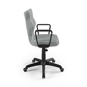 Krzesło biurowe dostosowane do wzrostu 159-188 cm - szare