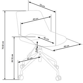 Krzesło biurowe Scorpio - popielaty, Halmar