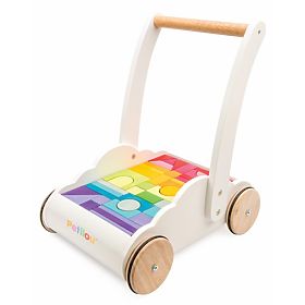 Le Toy Van Petilou Wózek z tęczowymi klockami, Le Toy Van