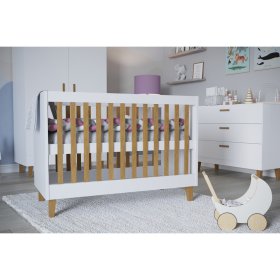 Łóżeczko dziecięce KUBI 120 x 60 cm - białe, All Meble