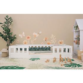Łóżko dziecięce Ourbaby Meadow 2 barierki - białe, Ourbaby®