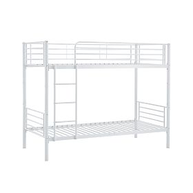Metalowe łóżko piętrowe BUNKY 200x90 cm - białe