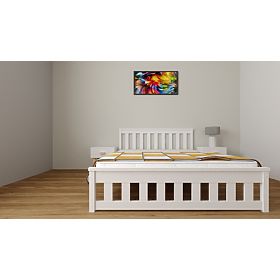 Łóżko małżeńskie Ada 200 x 140 cm - białe