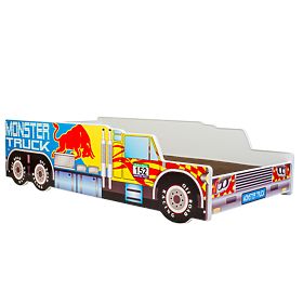 Łóżko pojedyncze Monster Truck 160x80 z materacem
