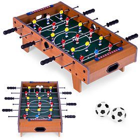 Mini piłkarzyki stołowe 69x35,5 cm drewniane ECOTOYS