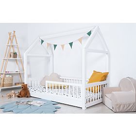 Łóżko domek Montessori Elis białe