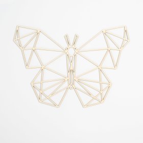 Drewniany obraz geometryczny - Motyl - różne kolory, Elka Design