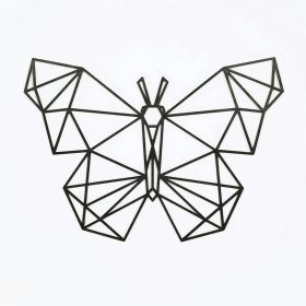 Drewniany obraz geometryczny - Motyl - różne kolory