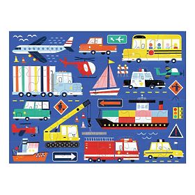 Mudpuppy Puzzle Środki transportu w materiałowym woreczku 36 elementów, Mudpuppy