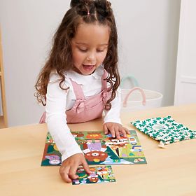 Mudpuppy Puzzle Wesołe kempingowicze w materiałowym woreczku 36 elementów