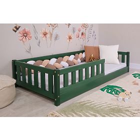 Niskie łóżko dziecięce Montessori Ourbaby Meadow - zielone, Ourbaby®