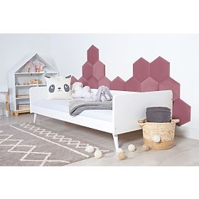 Panel tapicerowany sześciokąt - różowy, Ourbaby®