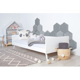 Panel tapicerowany Hexagon - szary