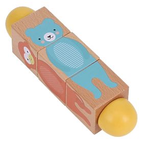 Petit Collage Drewniana Zabawka Twist Dopasowanie