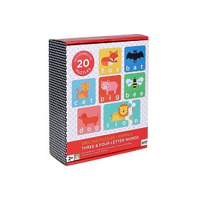 Petit Collage Moje pierwsze literowanie puzzle ze zwierzętami