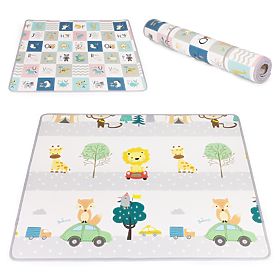 Piankowa edukacyjna dwustronna mata do rolowania z alfabetem ECOTOYS dla dzieci