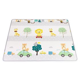 Piankowa edukacyjna dwustronna mata do rolowania z alfabetem ECOTOYS dla dzieci