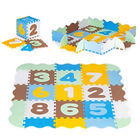 Piankowa edukacyjna mata puzzle kojec dla dzieci