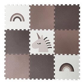 Piankowe puzzle 9 części - jednorożec i tęcza, VYLEN