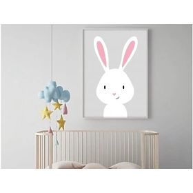 Plakat - Króliczek Boho, PASTELOWE LOVE®