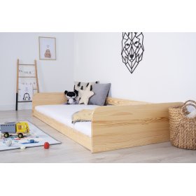 Łóżko drewniane Sia - naturalne bez lakierowania, Ourbaby