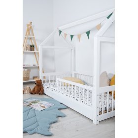 Łóżko domek Montessori Elis białe
