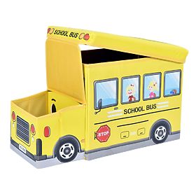Pudełko na zabawki Autobus żółty