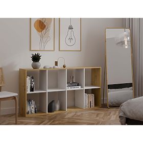 Regał Malax 2X4 DĄB ARTISAN BIAŁY