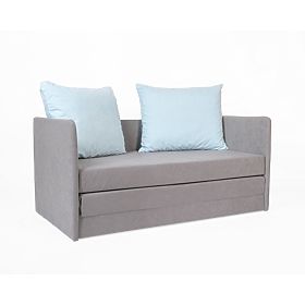 Rozkładana sofa Jack - ciemnoszara / jasnoniebieska, SFM