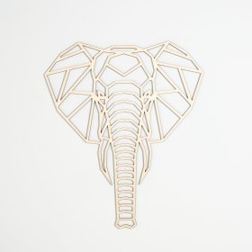 Drewniany obraz geometryczny - Słoń - różne kolory, Elka Design