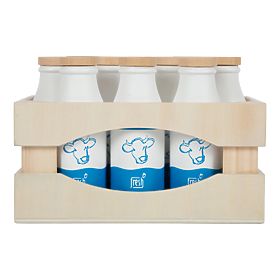 small foot Drewniana skrzynka z butelkami na mleko Fresh