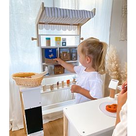 small foot Drewniana skrzynka z butelkami na mleko Fresh