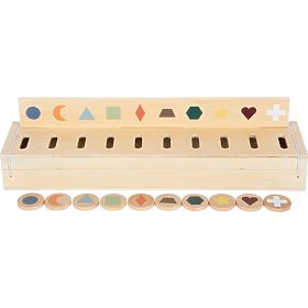 small foot Drewniana układanka obrazkowa do sortowania